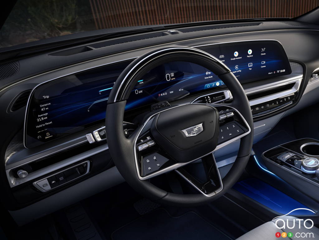 Cadillac Lyriq, écran